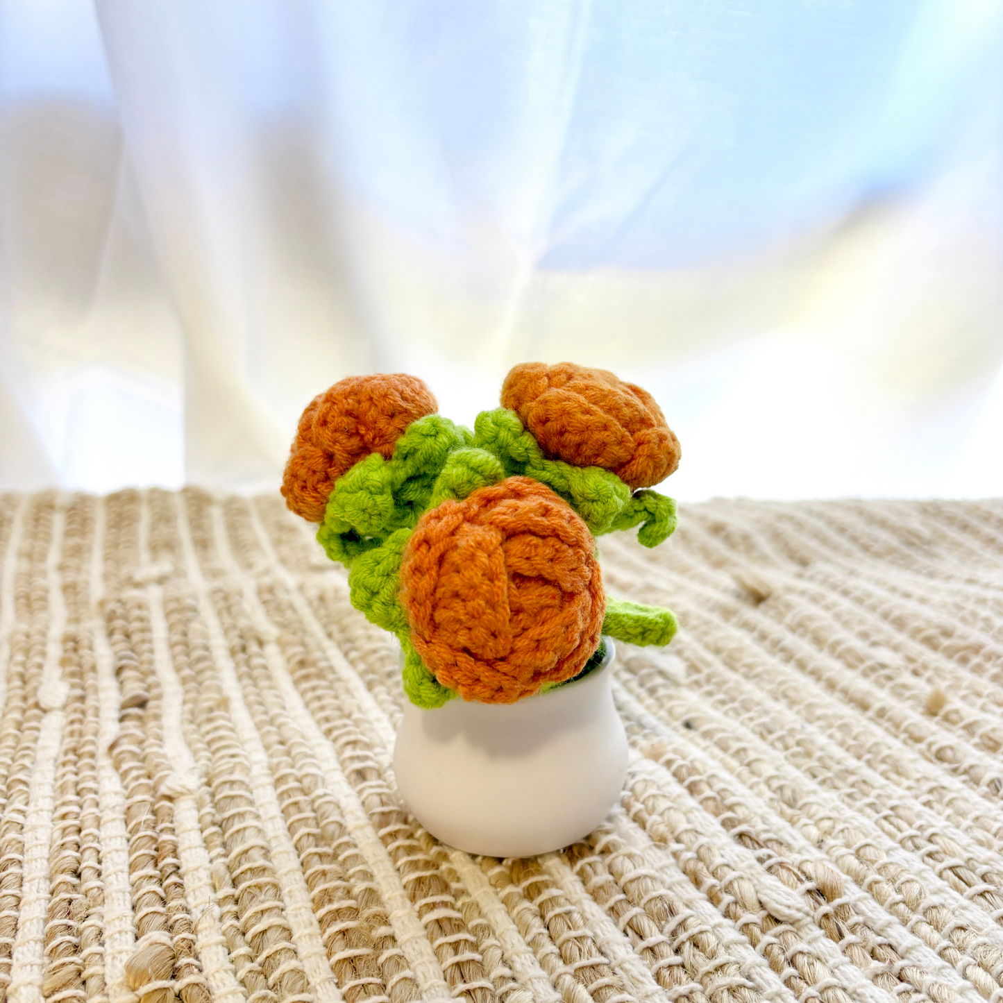 Handmade Crochet Flower in Pot
