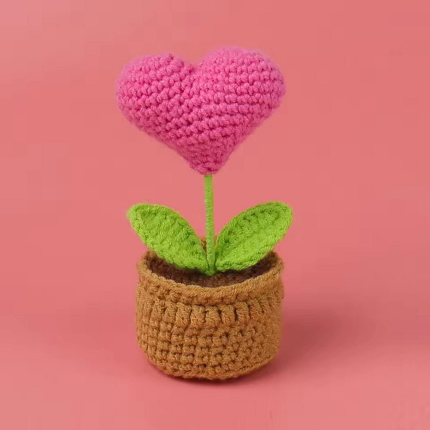 3pcs Crochet Flower Pots Set