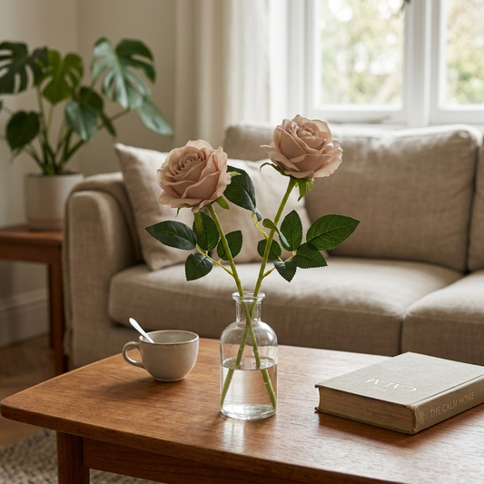 How to Style Flowers on a Coffee Table