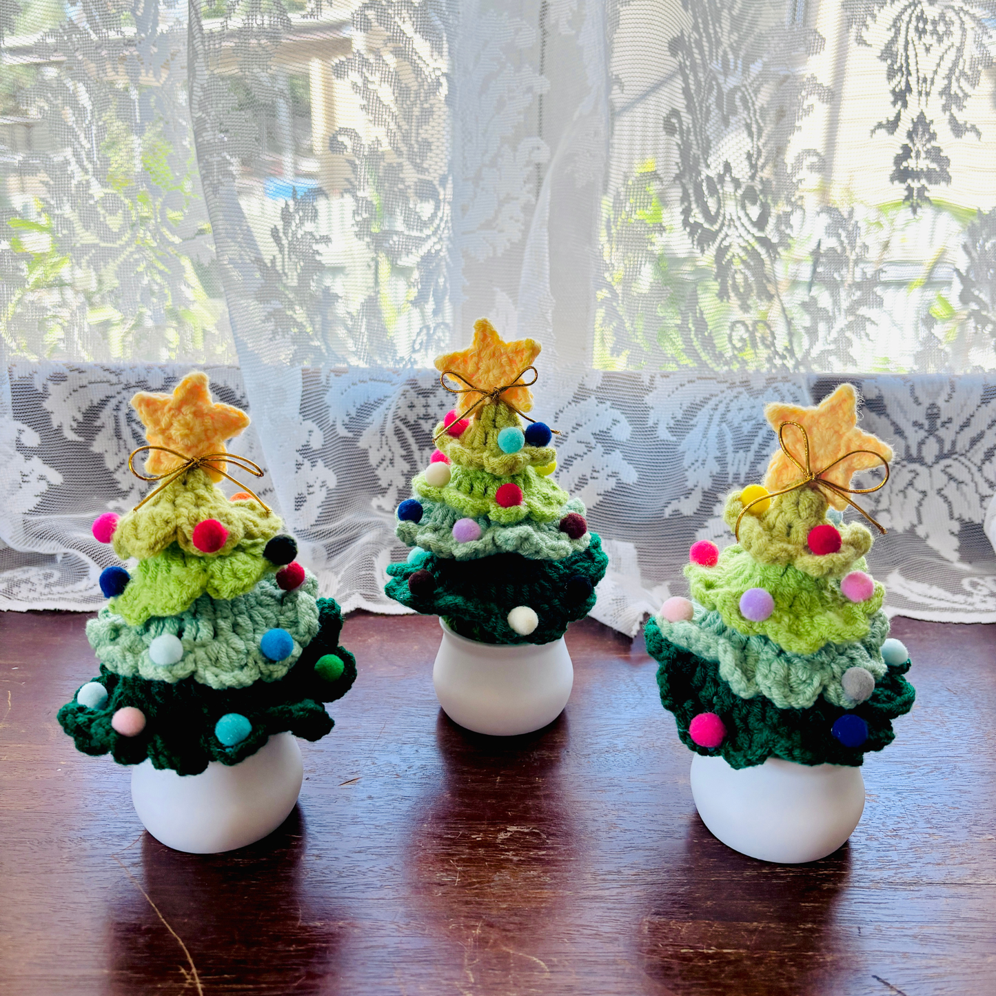 Handmade Mini Knitted Christmas Tree