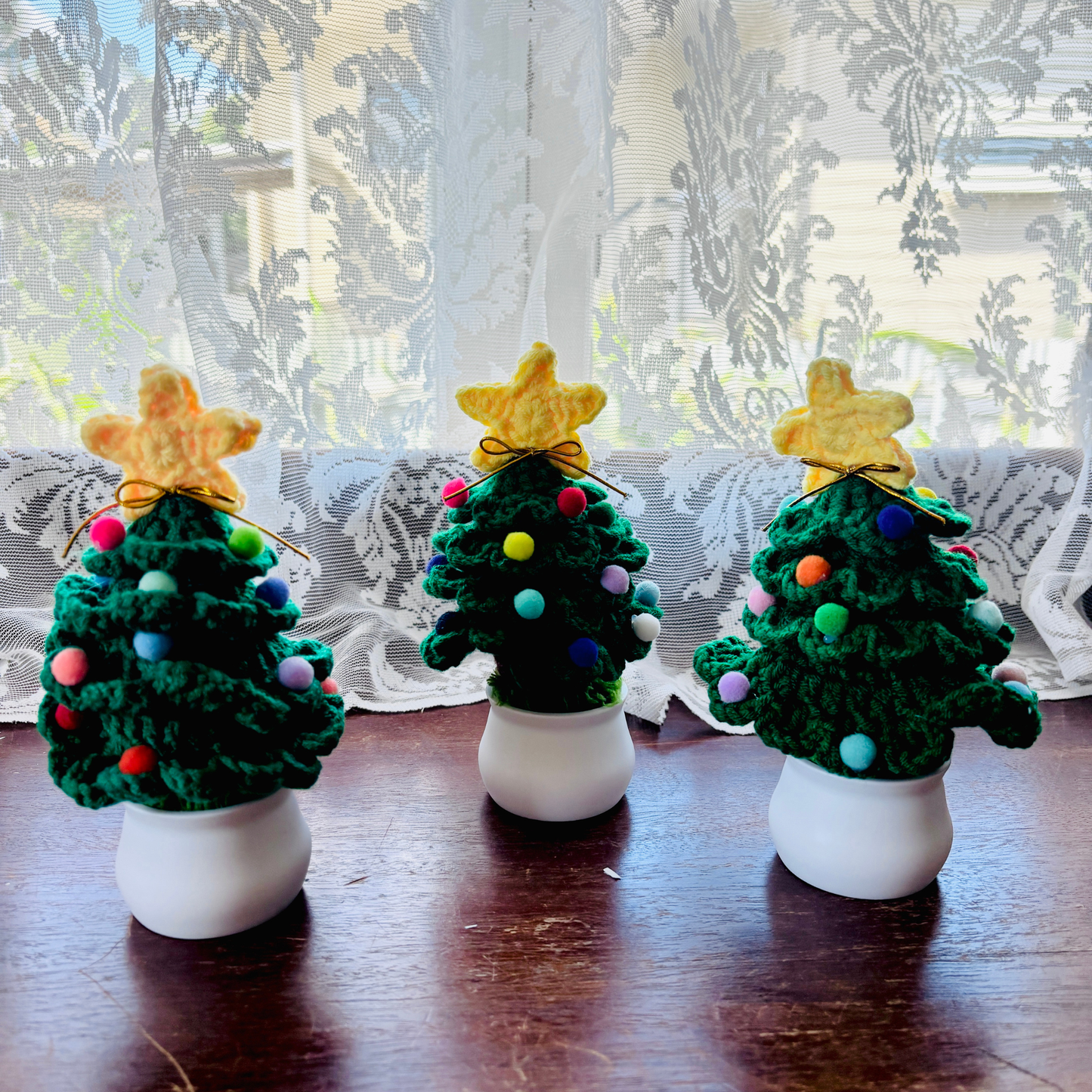 Handmade Mini Knitted Christmas Tree