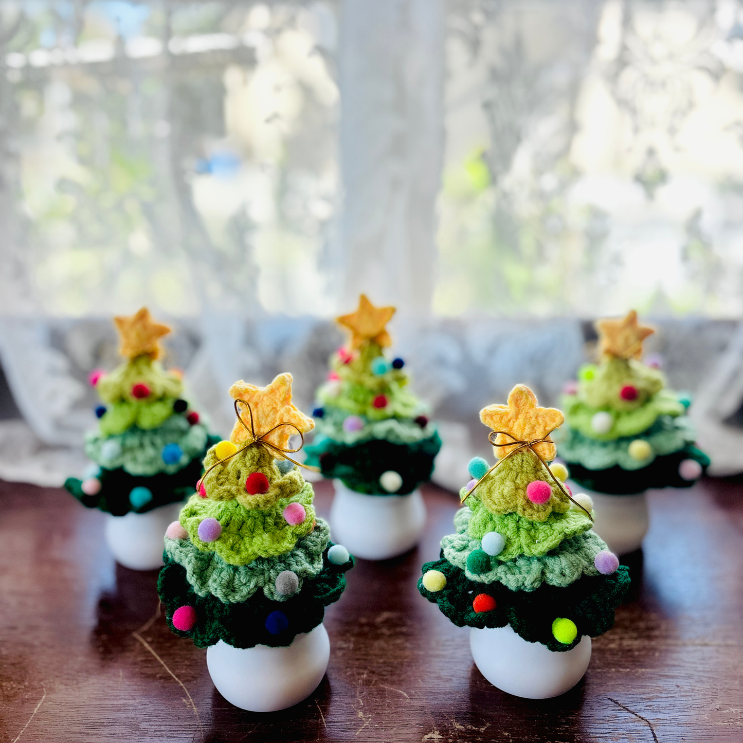 Handmade Mini Knitted Christmas Tree