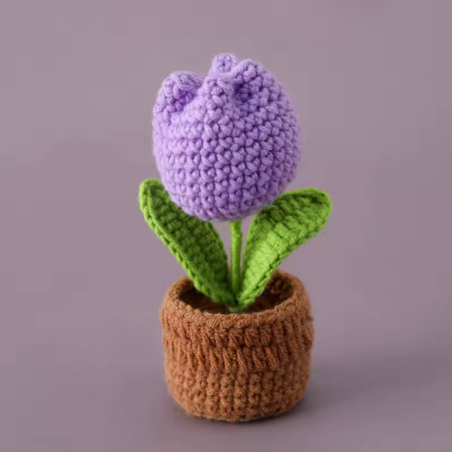3pcs Crochet Flower Pots Set