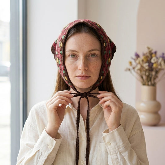 Rustic Garden Crochet Headscarf