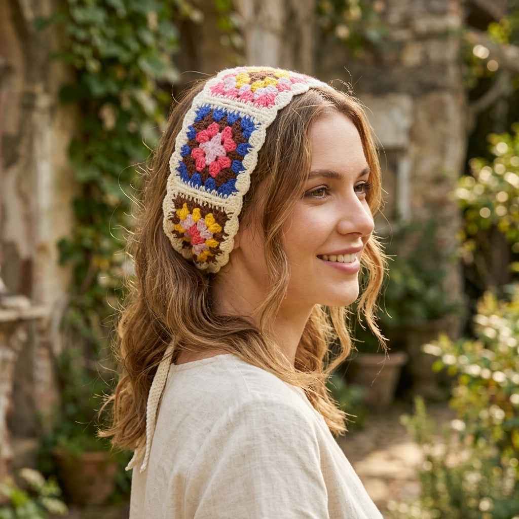 Granny Square Bonnet