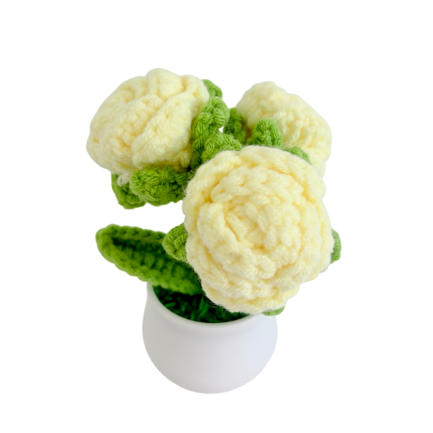 Handmade Crochet Flower in Pot
