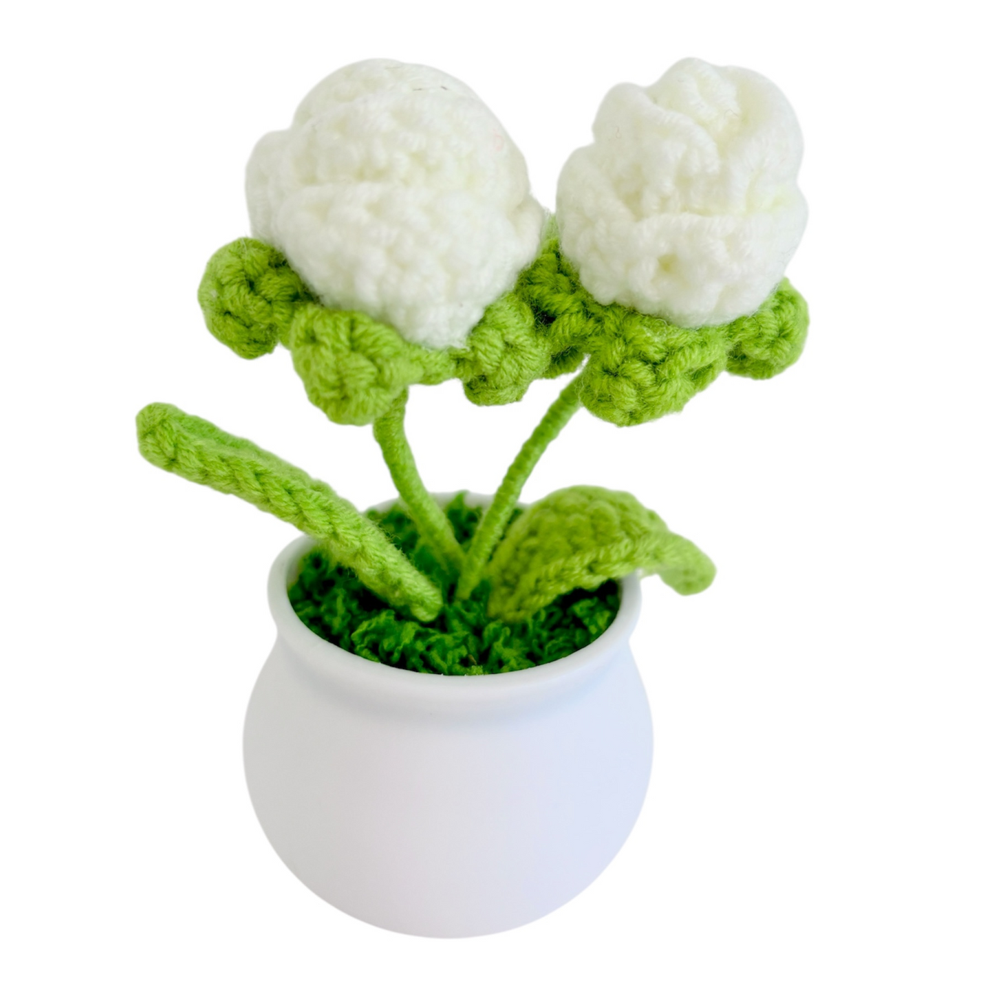 Handmade Crochet Flower in Pot