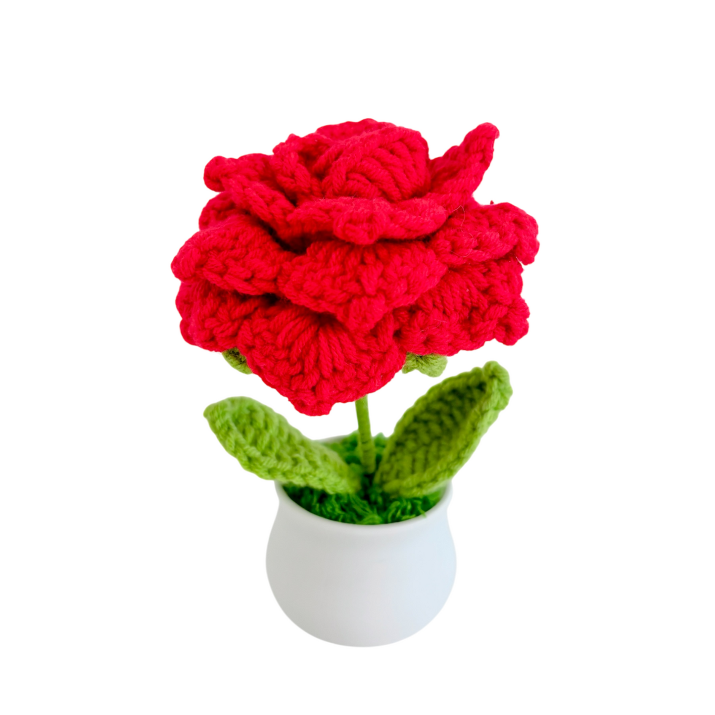 Handmade Crochet Flower in Pot
