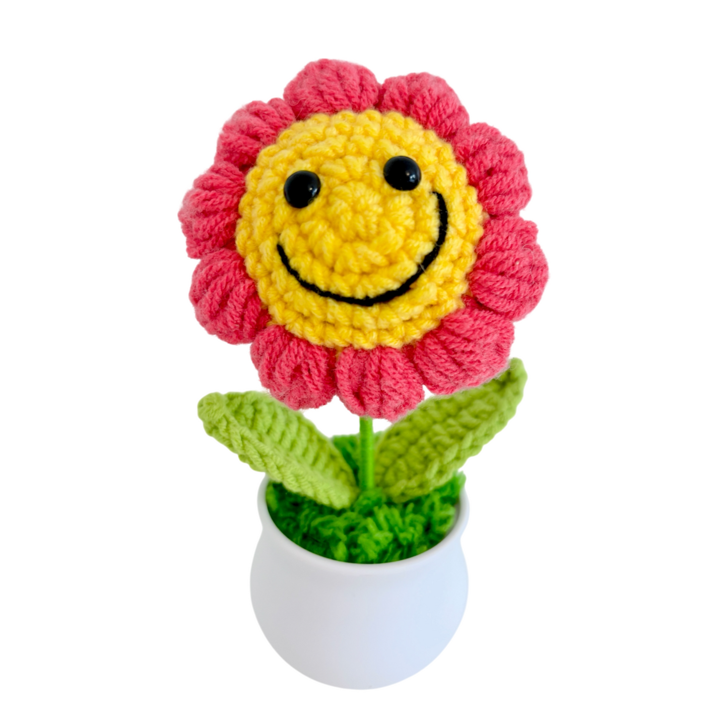 Handmade Crochet Flower in Pot  Lily of the Valley