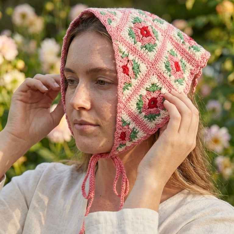 Handmade Crochet Headscarf